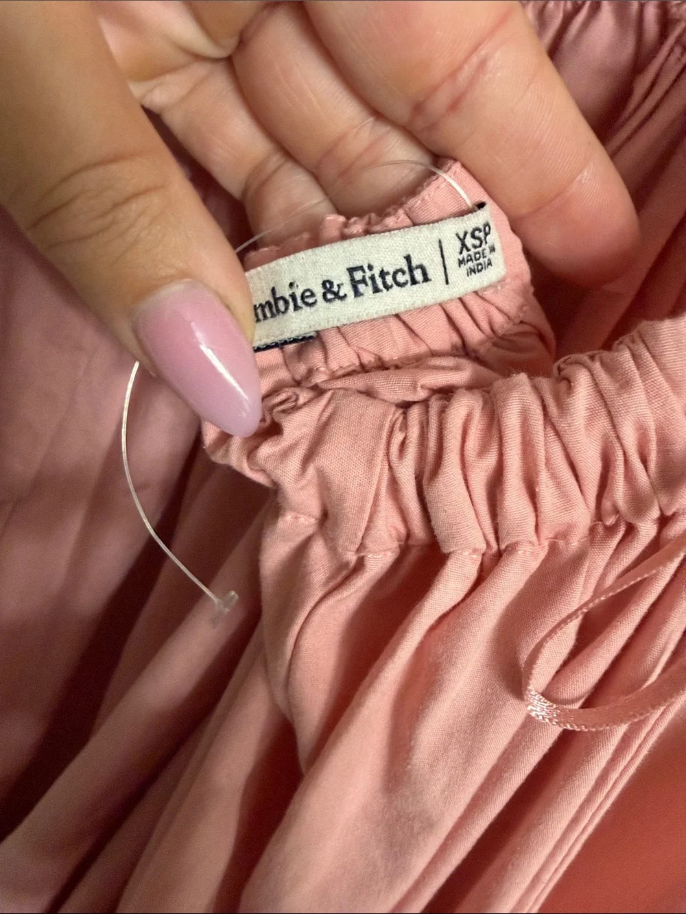 Abercrombie & Fitch Puff Sleeve Midi Dress